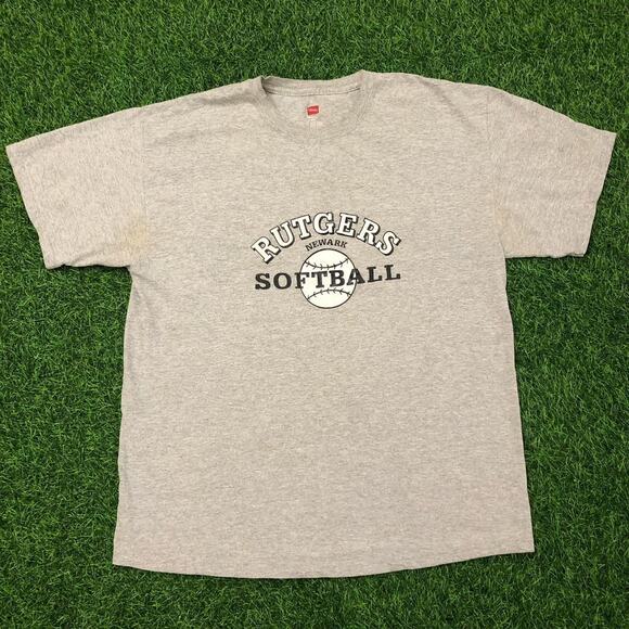 Grey Newark Rutgers Softball Graphic Tee - Picture 1 of 5